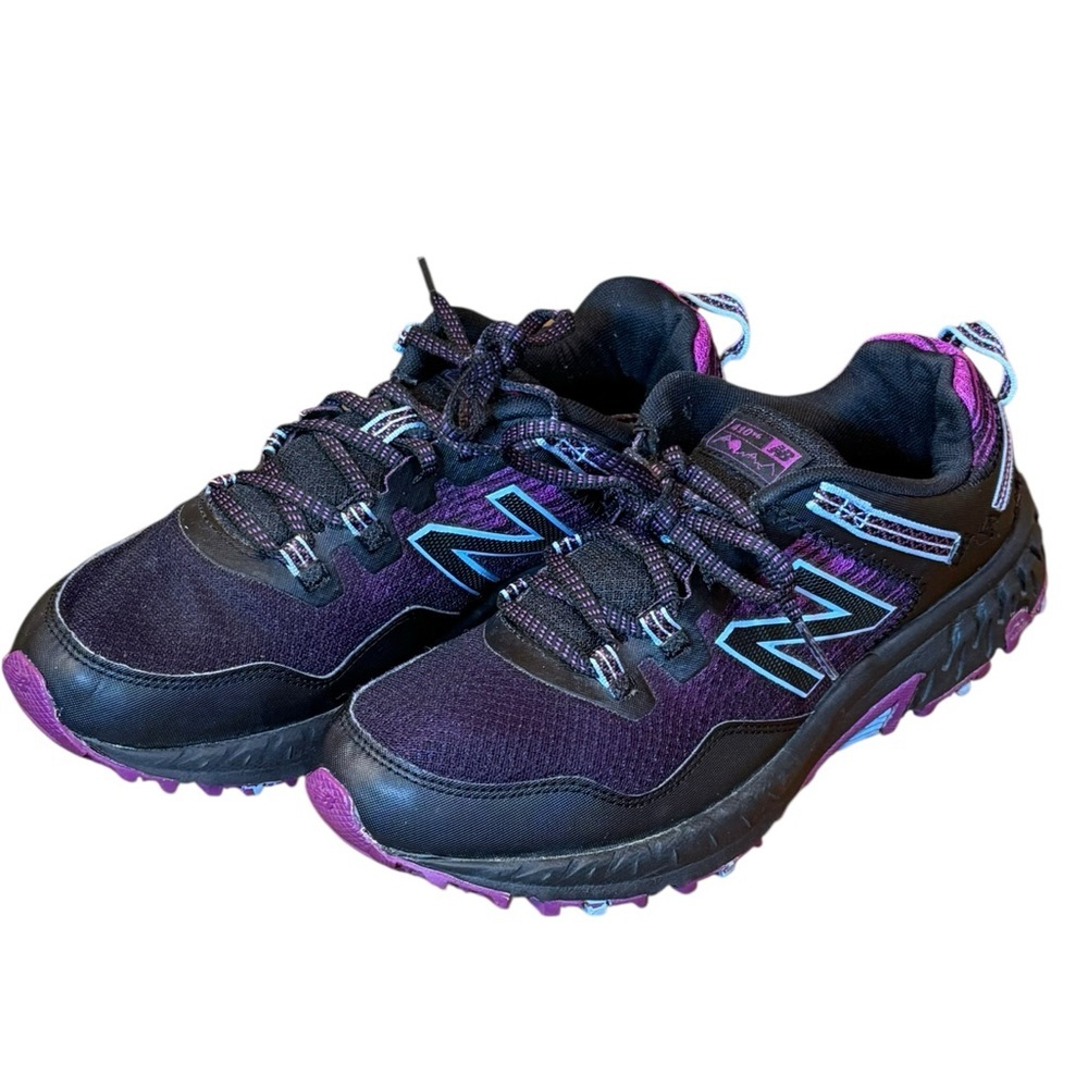 New Balance Women’s 410v6 Trail Running Hiking Shoes Sneakers‎ black Purple 9